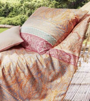 Mako-Satin Bettwäsche Modern Classic - apricot
