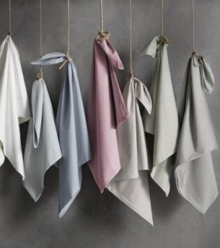 Buntgewebe: Bettwäsche Porto von fleuresse - taupe