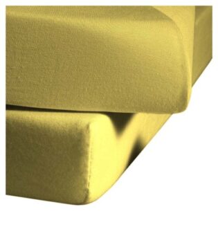 fleuresse Comfort Spannbettlaken - gelb Größe | 100x200