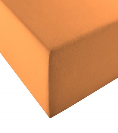 Jersey Spannbettlaken Comfort XL von fleuresse - orange