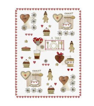 Frottier Küchentücher für Weihnachten: Chalet von Kracht, 2er Pack