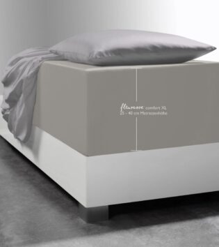 boxspring jersey spannbettlaken comfort grau von fleuresse