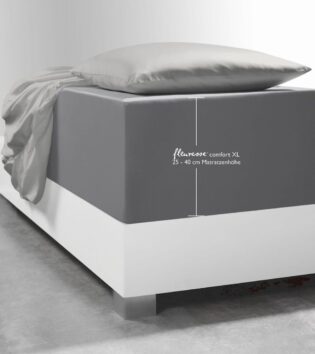 boxspring jersey spannbettlaken comfort steingrau von fleuresse