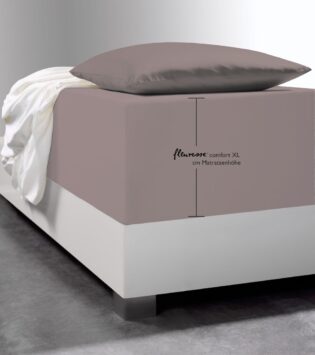 Spannbettlaken Comfort XL von fleuresse - mauve