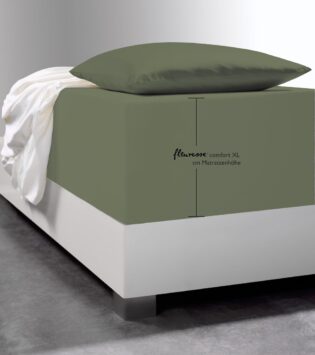Spannbettlaken Comfort XL von fleuresse - salbei