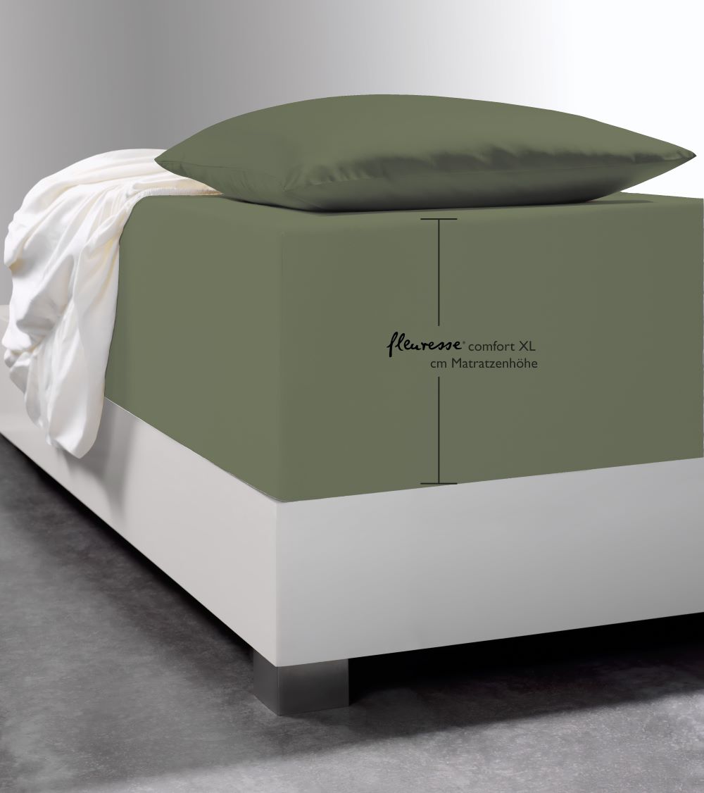 Spannbettlaken Comfort XL von fleuresse - salbei