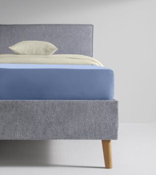Boxspring Jersey Spannbettlaken Comfort XL von fleuresse - eisblau