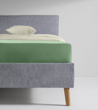 Boxspring Jersey Spannbettlaken Comfort XL von fleuresse - lindgrün