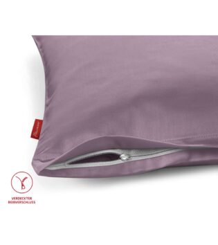 kissenbezug kissen kopfkissen mit reissverschluss mauve von fleuresse 80x80