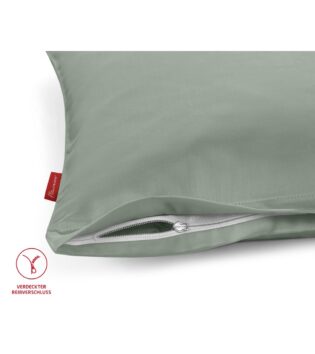 80x80 kissenbezug kissen kopfkissen mit reissverschluss fleuresse salbei