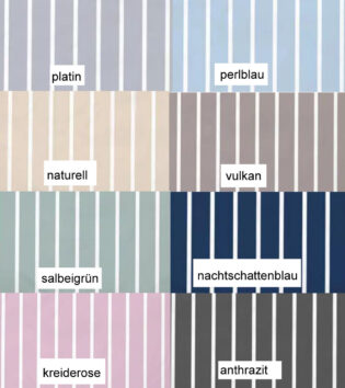 Mako-Satin Bettwäsche Streifen von Janine – alle Farben