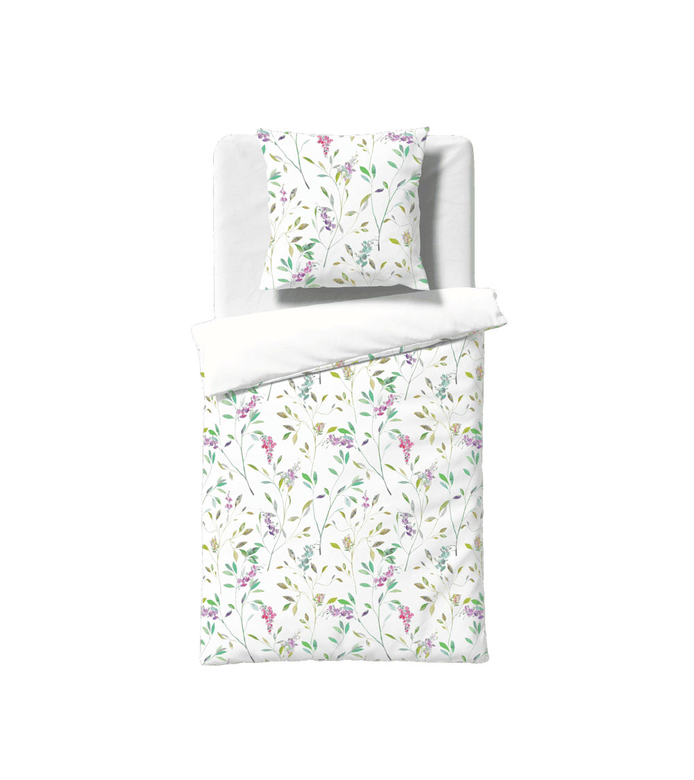 Bettwäsche Provence Cassis fleuresse Leinen multicolor